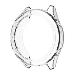 Soft TPU Silicone Protector Case for Smart Watches - Strap Cover Bumper Skin Accessories (Transparent)