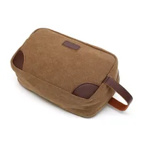 Men's canvas toiletry bag