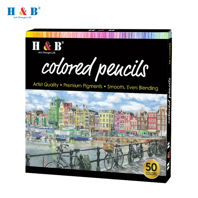 Experience the Joy of Art with H;B Oil Colored Pencils Set