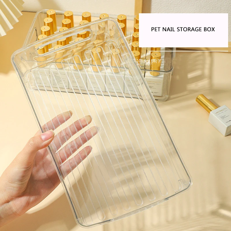 CHUNSHU Acrylic Storage Box Nail Tools UV Gel Nail Polish Drawer Transparent Makeup Case Organizer Desktop Nails Art Manicure 1p
