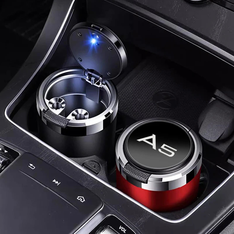 Car Ashtray Accessories for Audi a4 b6 b7 b9 a3 8l 8p 8v q3 a7 a4 b8 a6 c6 4f c7 a5 q8 a7 a8 portable ashtray