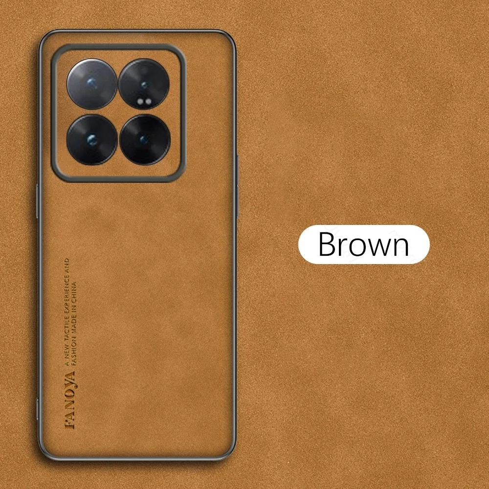 Sheepskin Leather Shockproof Case with Matte Finish and Camera Protection
