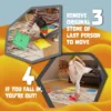 The Floor Is Lava Board Game Volcano Family Party Turntable Card Set Interactive Game for Kids and Adults Indoor /Outdoor Safe 3