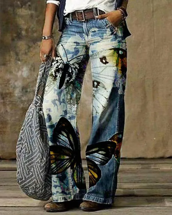 2023 Retro Casual Straight Leg Pants Sexy Cute Spicy Girl Jeans Japanese Korean Versatile Simple European and American Jeans