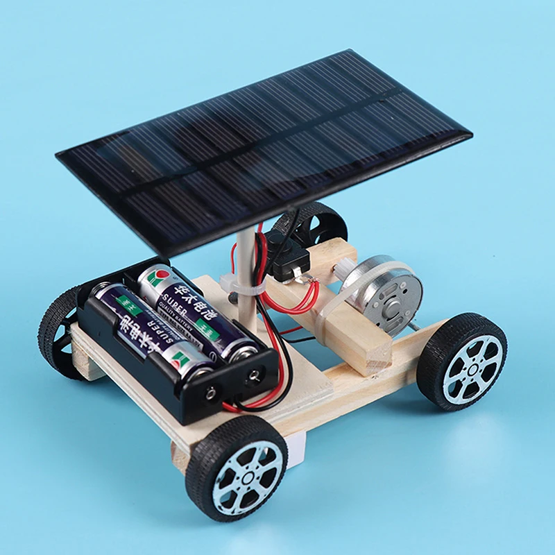 1pc Assemble Solar Car Creative Inventions Motor Ability Of Children Active Thinking DIY Electronic Kit Technology Toys For Kids