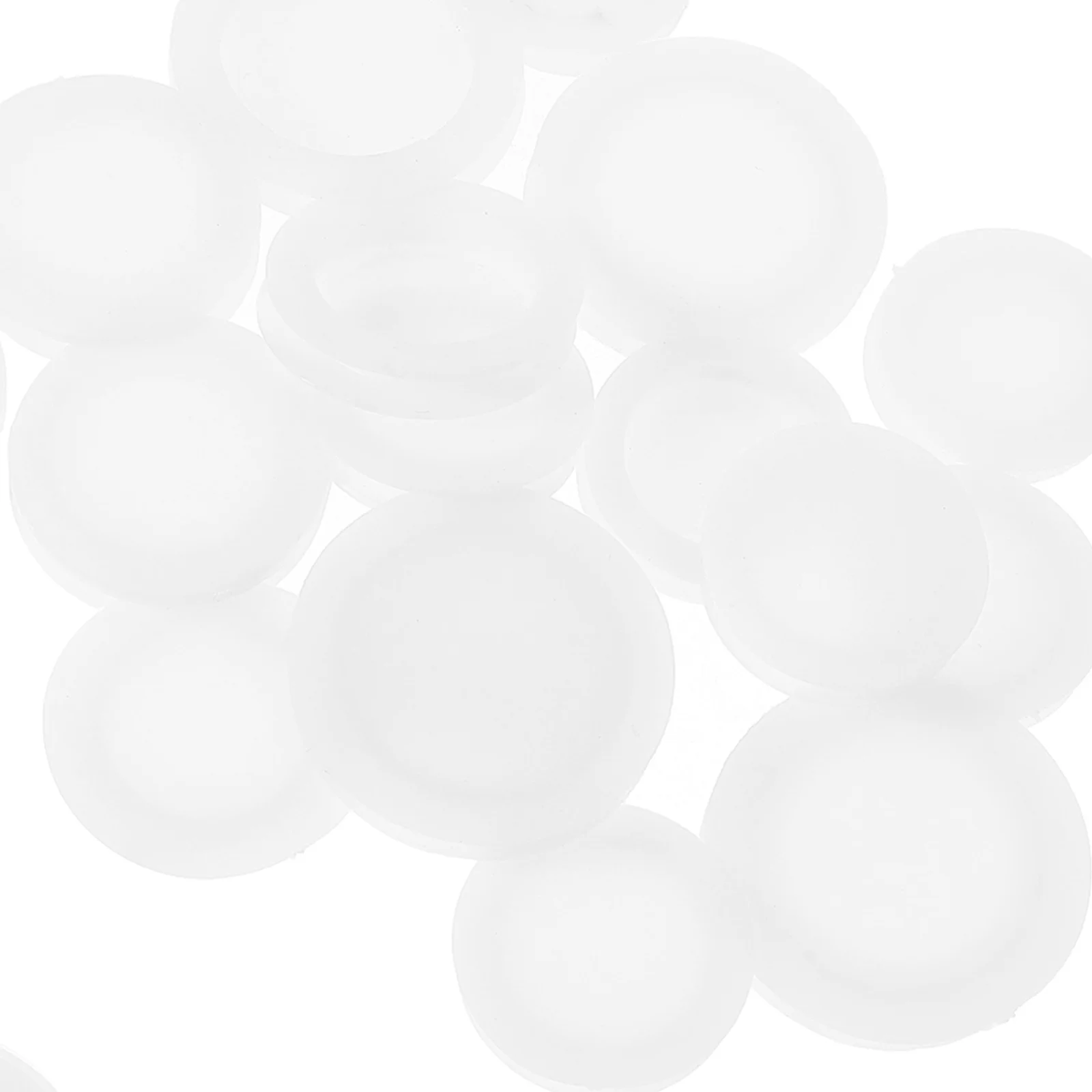 20 Pcs White Round Rubber Stopper Piggy Bank Coin Plug Replacement Caps Assorted Sizes Money Boxes Home Decor Storage Containers