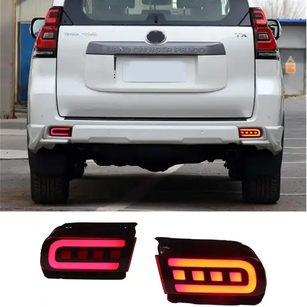 

For Toyota Land Cruiser Prado Reflector Multi-functions Rear Tail Light LED Rear Bumper Light Auto Brake Light 2010-2018