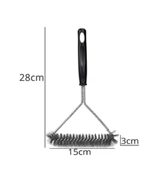 Bristle - Free Stainless Steel BBQ Cleaner - Safe & Rust - Resistant Grill Brush (H)