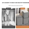 Large Capacity Clothes Storage Bag Foldable Blanket Storage Box with Zipper and Handle Portable Dustproof Bedding Organizer 6