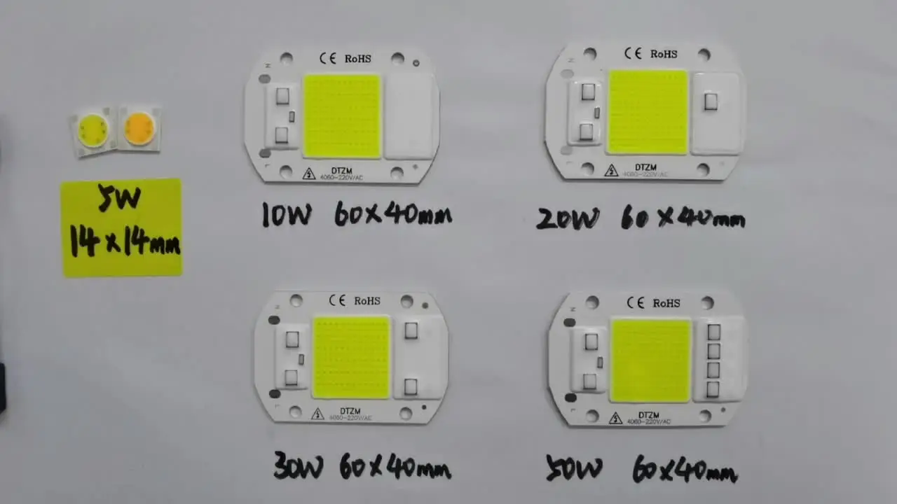 Светодиодная лампа COB warm and happy 50 Вт 220 В
