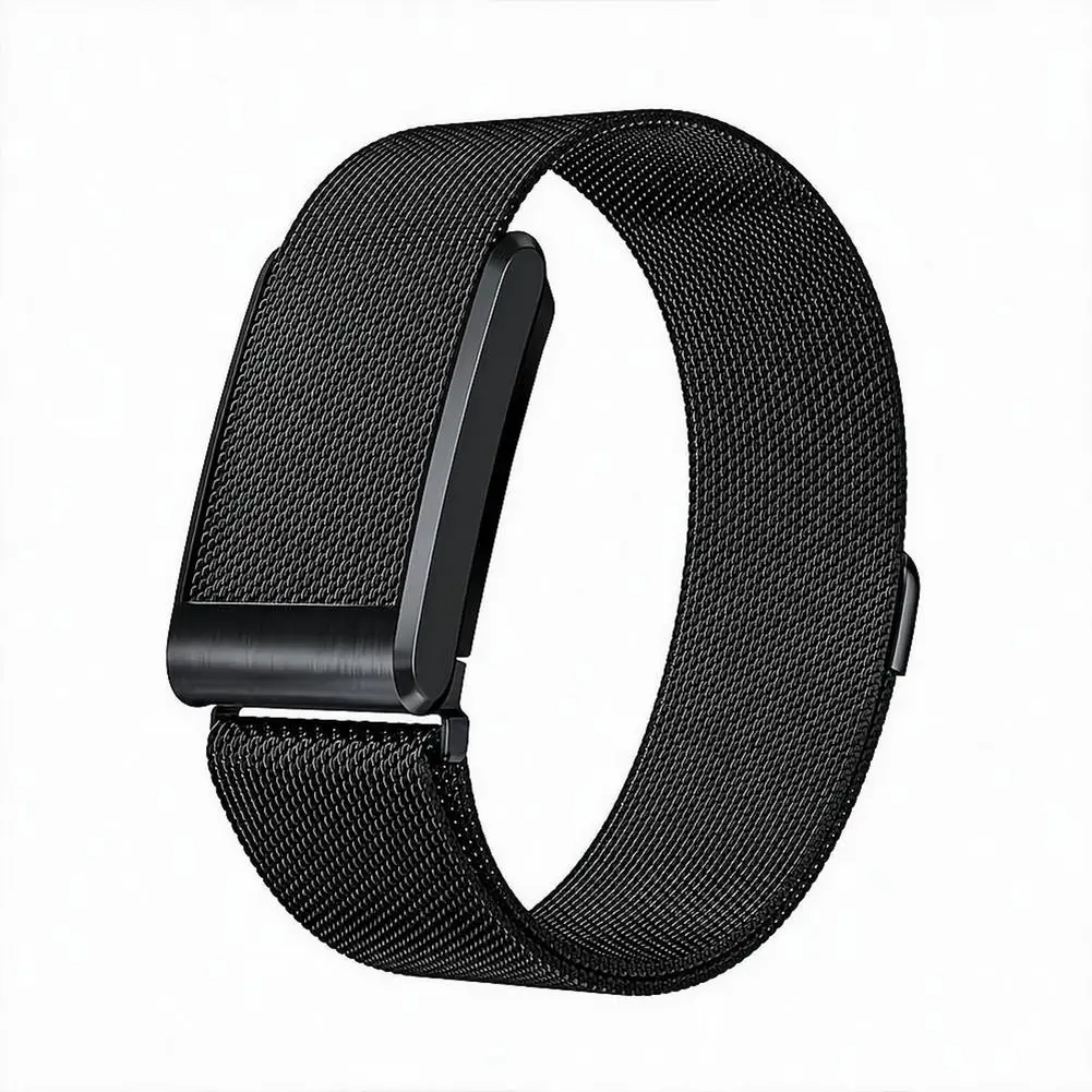 Enhanced Magnetic Metal Watch Strap - Adjustable, Breathable, Comfortable Replacement Wristband for Fitness Tracking