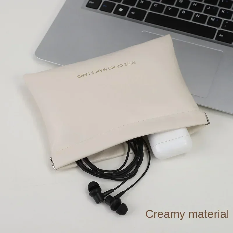 2025 Candy Color PU Organizer Bag - Multi-Functional for Cosmetics Cards Coins, Minimalist Compact Travel Accessory Захоўваць