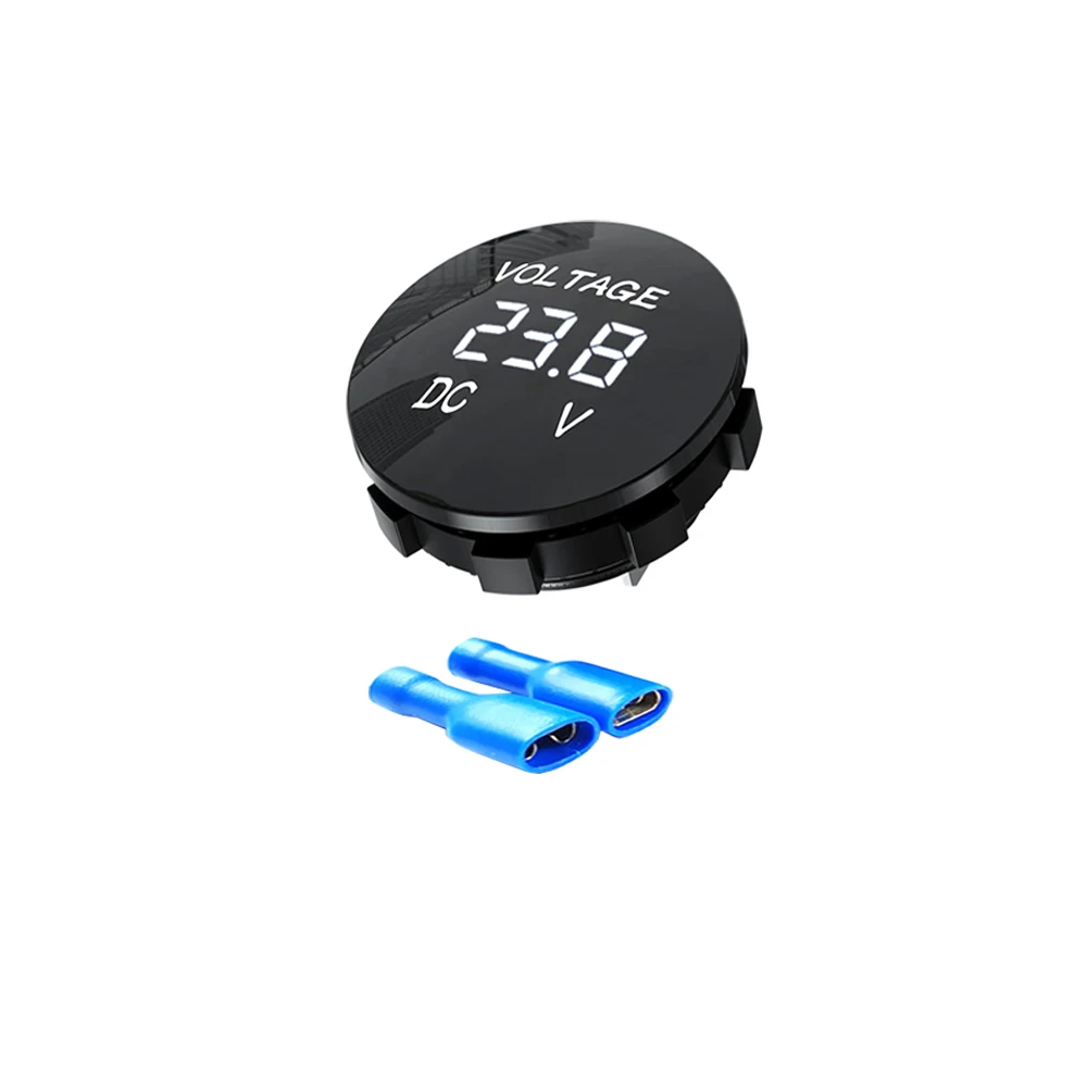 Compact Waterproof LED Panel Digital Voltmeter Tester