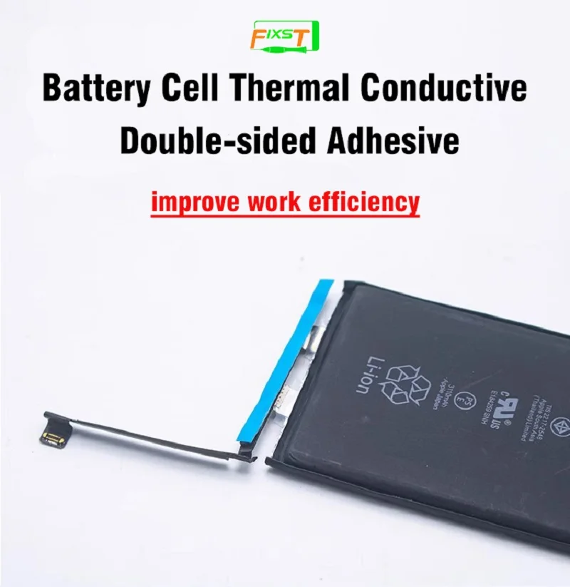 High Viscosity Battery Cell Thermal Conductive Double-sided Adhesive 3mm 10m For Transplanted Battery Plates Cells