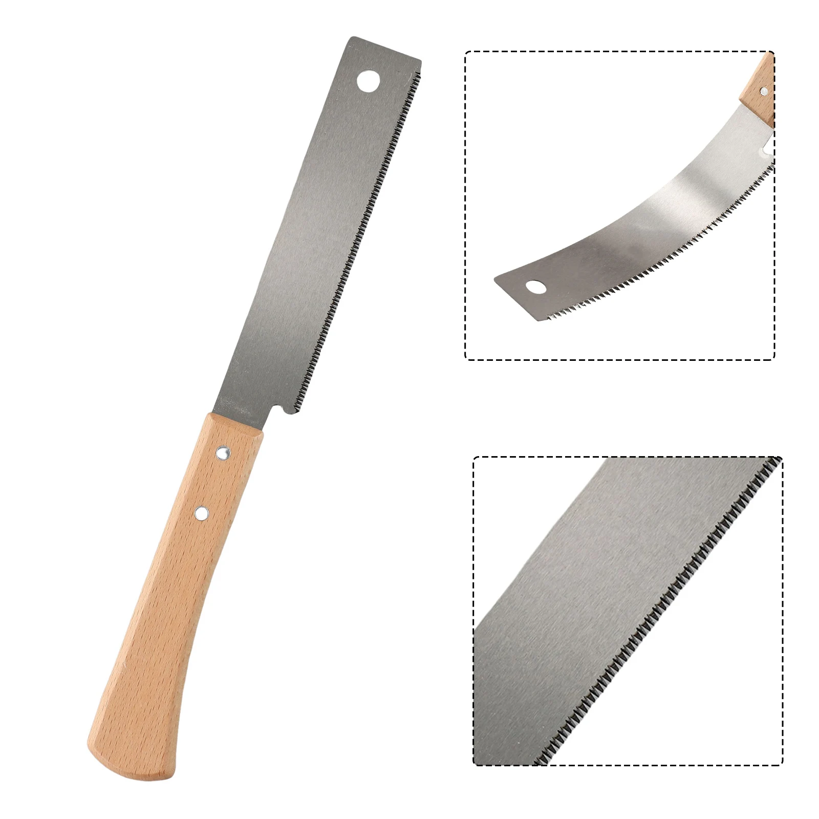 

Small Hand Saw Beech Wooden Handle Fine Cut Saw Household Woodworking Garden Pruning Flush Cutting Trimming Tool