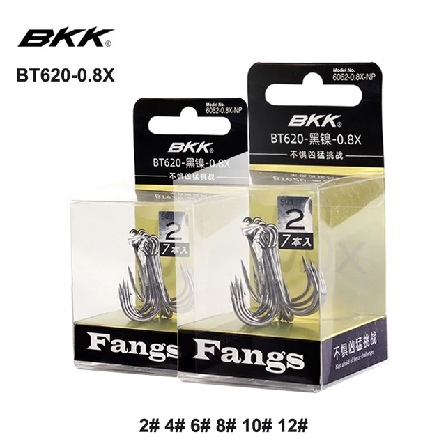 BKK 620-SS Big Game 0.8X Treble Hooks Stainless Strong Hybrid Strength  Anchor Fishing Hooks