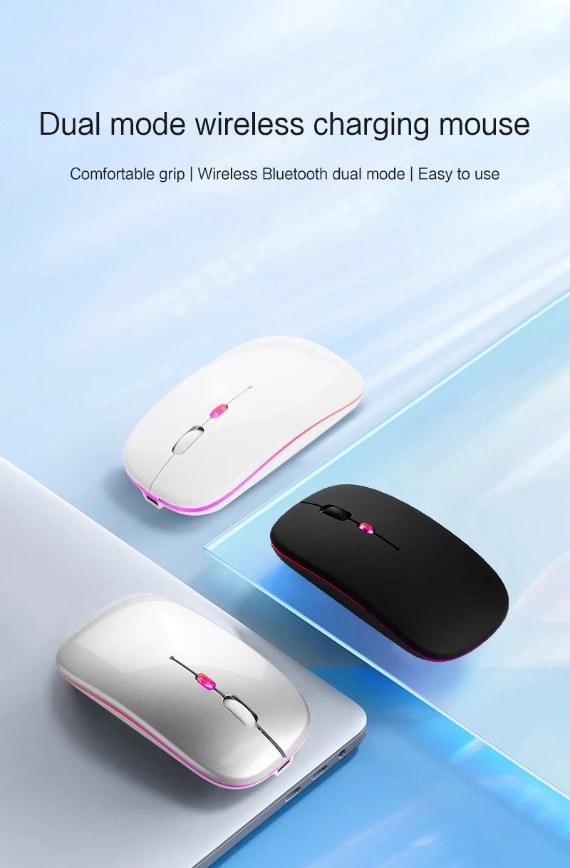 Souris Bluetooth sans fil pour MacBook Rechargeable-0