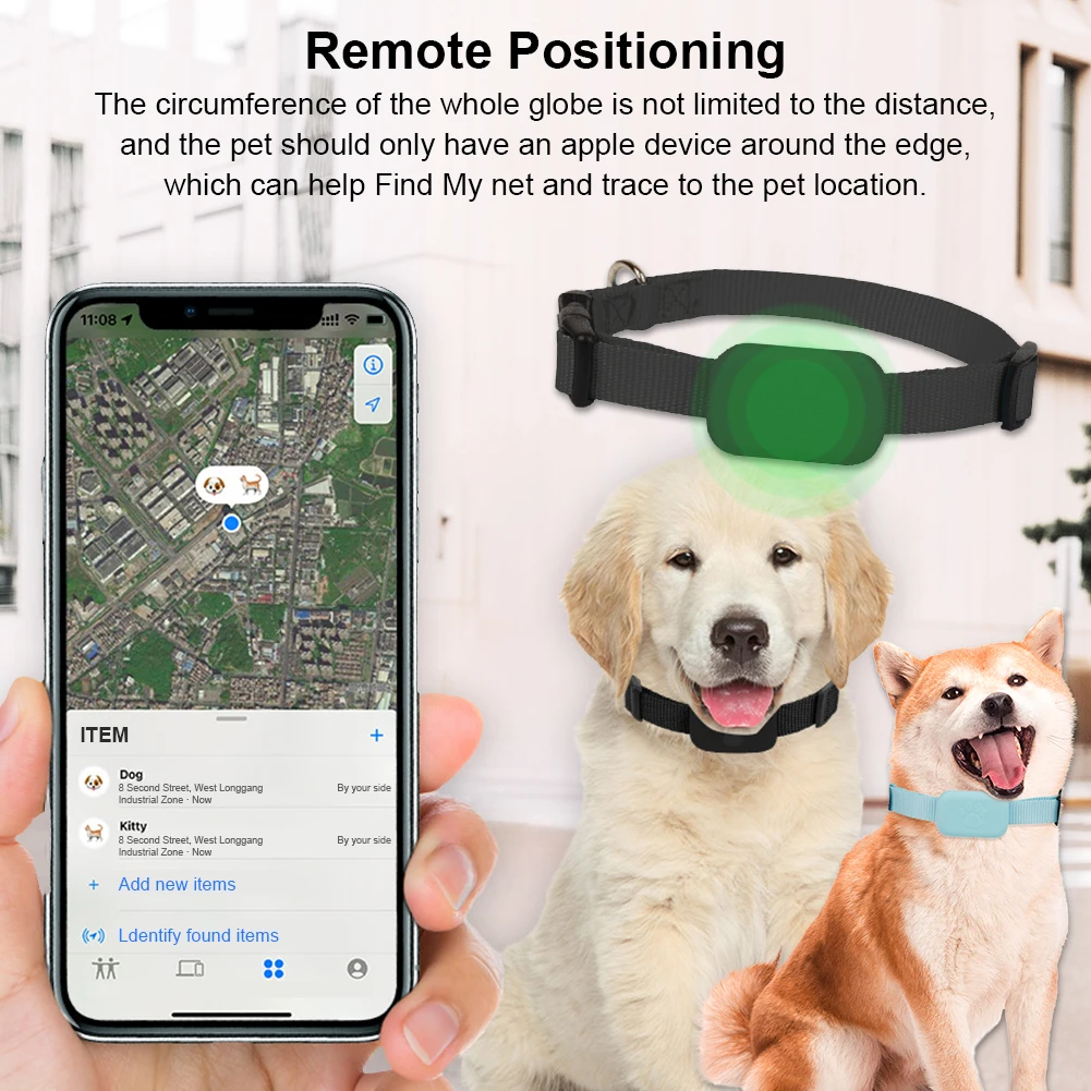 Smart Gps Tracker for Cats Dogs Long Distance Tracking Movement Alert Mini Waterproof for IOS