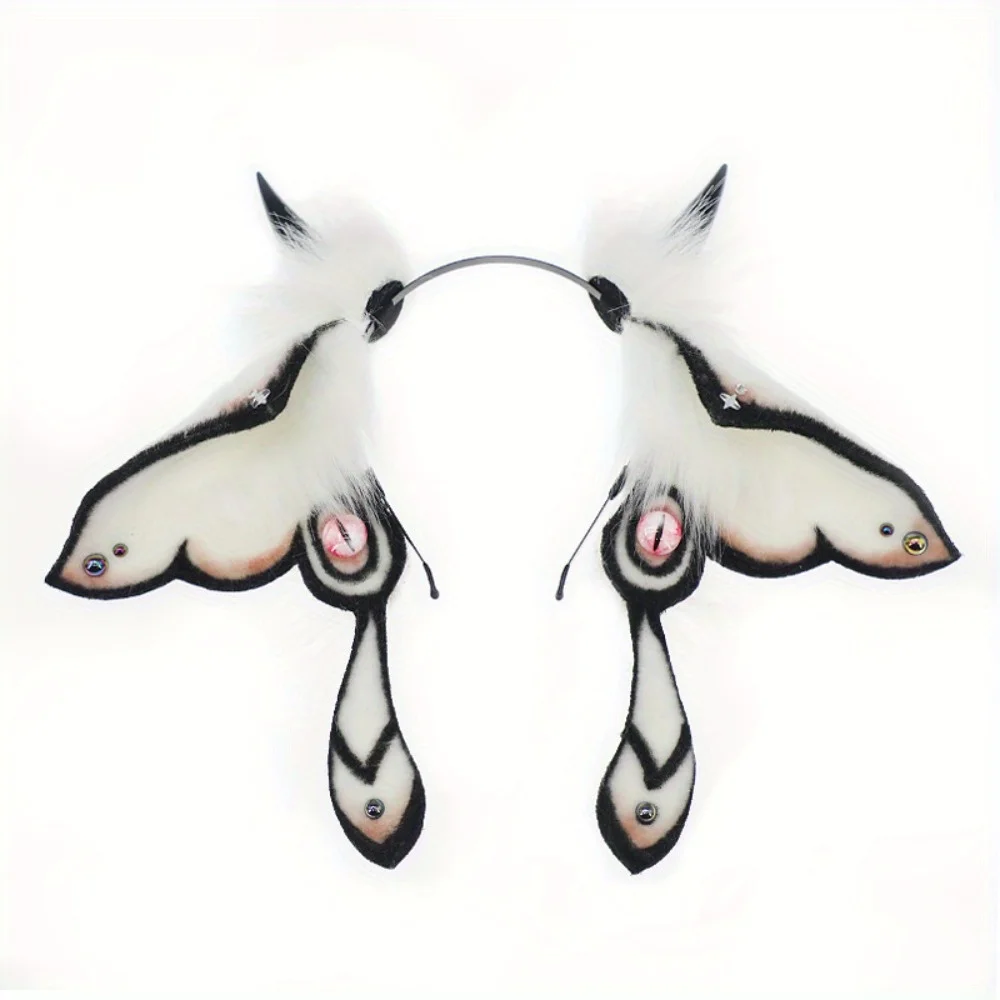 Fantasy Creatures Furry Ear Headband Animal Moth Ears Fursuit Headwear Cosplay