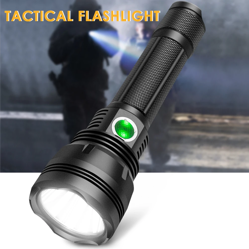 

UniqueFire Powerful 2201 Super Bright Tactical LED Flashlight 18650 XPL 5000LM Dual Switch Power Indicator Torch Light Lantern