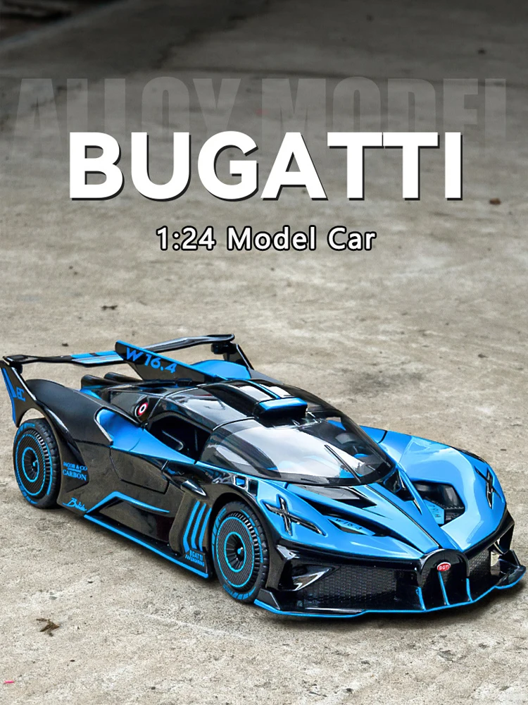 1:24 Bugatti Flying Fire Meteor Super-Running Modello Di Auto In Lega Suono E Luce Pull-Back Giocattolo Auto Ragazzo Collezione Decorazione Regalo