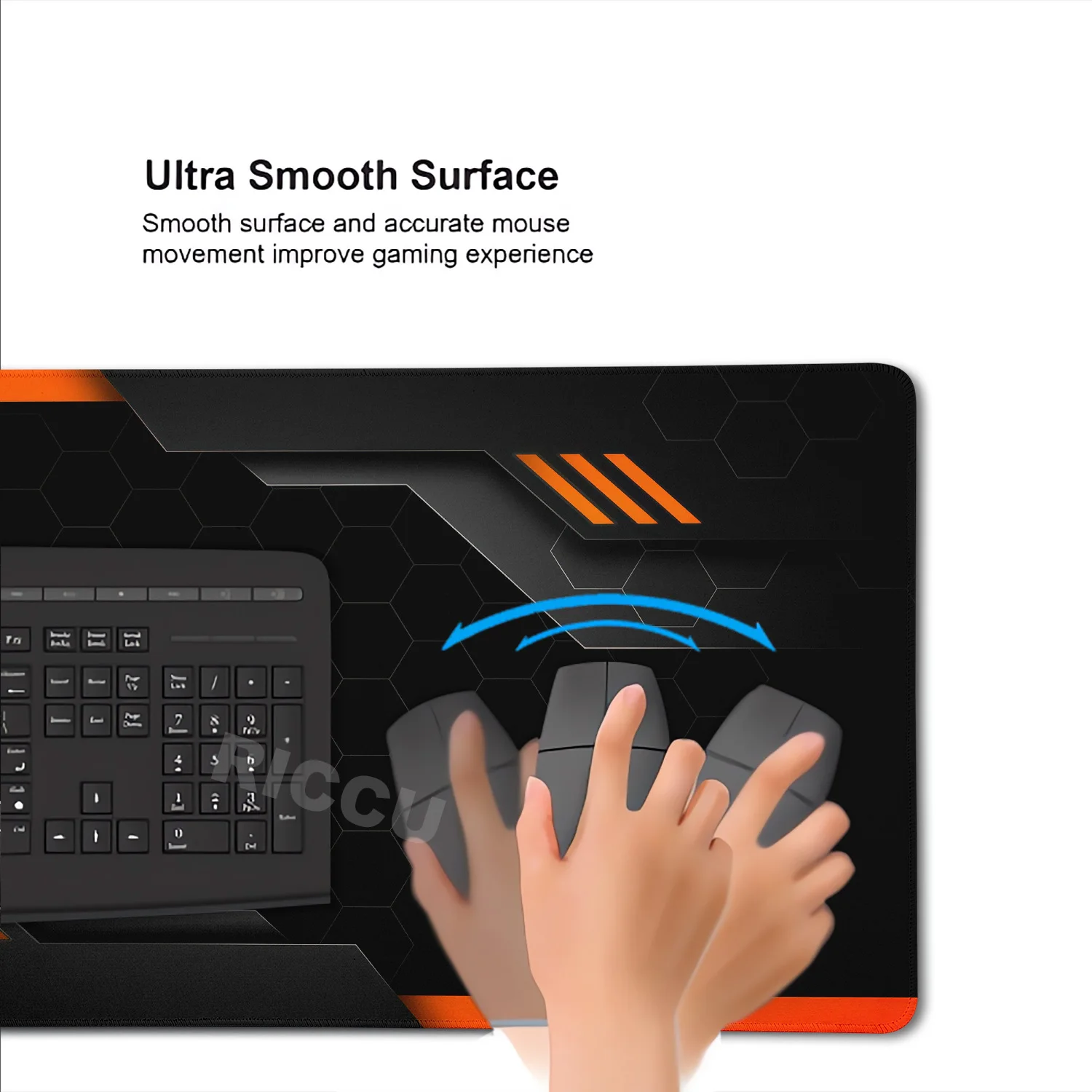 Futuristic Sci-Fi Large Gaming Mouse Pad with Technology-Inspired Design