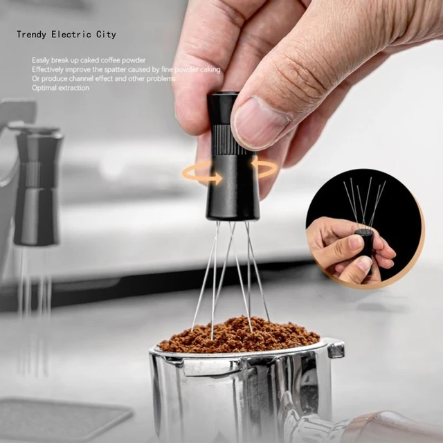 Coffee Ground Stirrer Espresso Tool Needle Whisk Distributor for