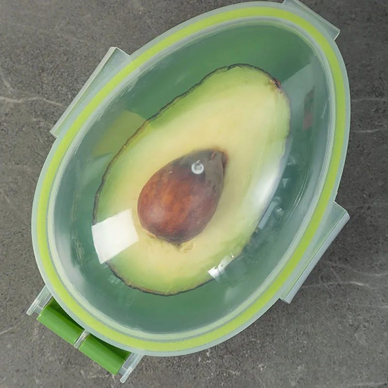 Kitchen Food Storage Box 1/2/3Pcs Avocado Space Saving Vegetable Organizer Reusable Fruit