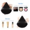 OVW 1/4/8 Pcs Triangle Velvet Powder Puff Soft Cosmetic Puff Powder Puff Women Make Up Accessories Beauty Tools 2