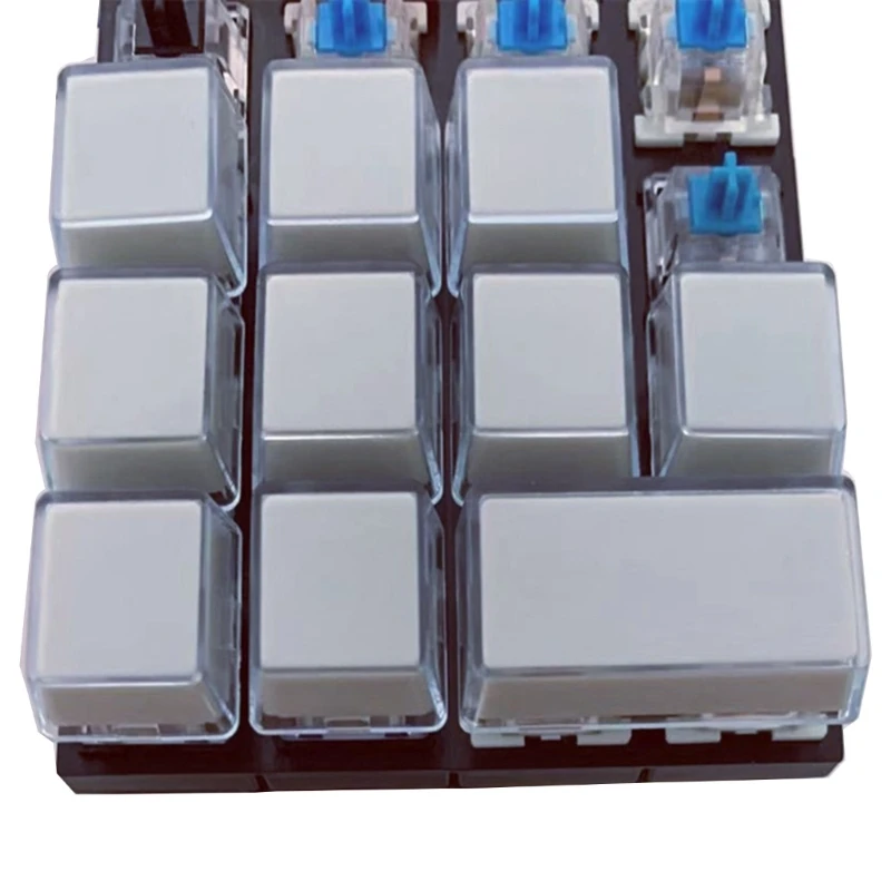 DN59 사용자 정의 Keycaps 10pcs 기계식 키보드 용 이동식 보호 쉘이있는 ABS 투명 이중층 키 커버