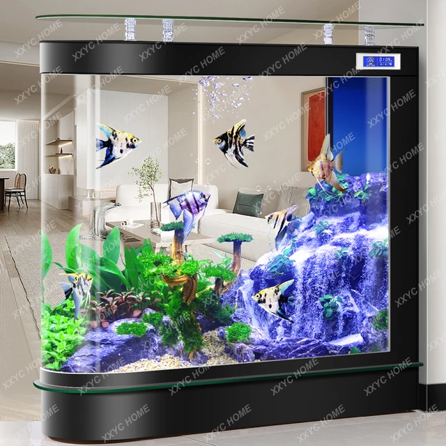 Light Luxury Fish Tank Household Living Room Water Tank Glass