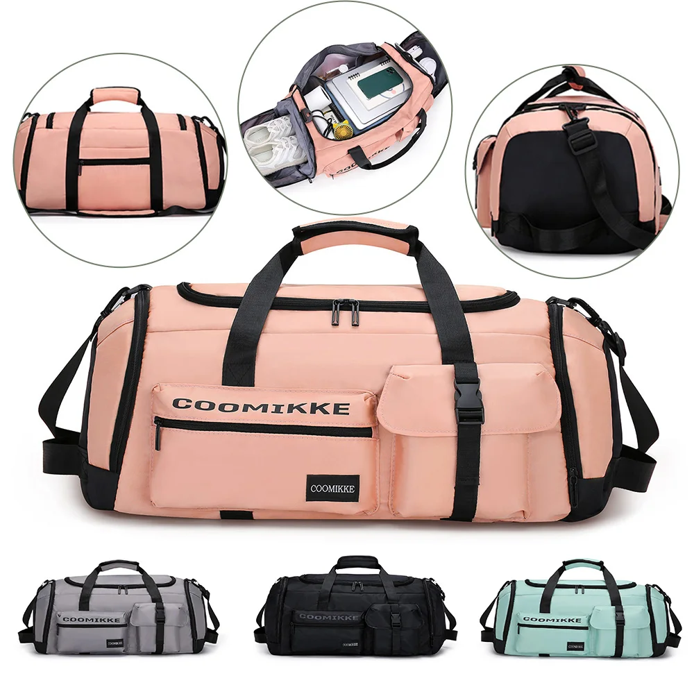 Large Capacity Travel Bag, Dry & Wet Separation Gym Sports Bag