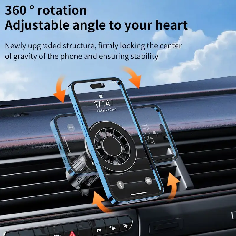 Magnetic Phone Holder Stand Car Mount Car Air Vent Clip Cellphone Mount Phone Bracket Cellphone Holder 3
