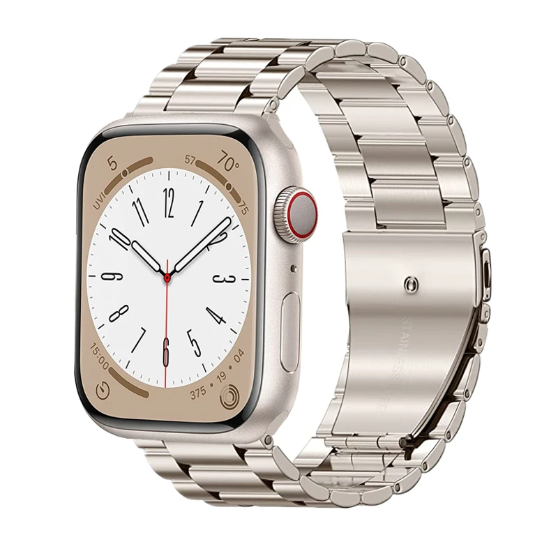 

Metal Strap for Apple Watch Ultra Band 49mm 45mm 44mm 42mm 41mm 40 38mmStainless Steel Bracelet iWatch series Ultra 7 6 3 se 8