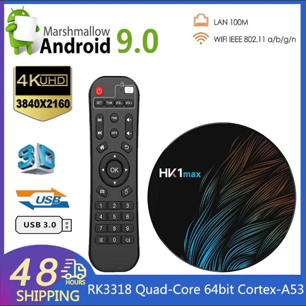 

Android 11 HK1 MAX Smart TV Box 4G 32G 64G Quad Core 2.4G/5G Wifi BT4.0 Set Top Box Media Player 2G 16G TV BOX 4K