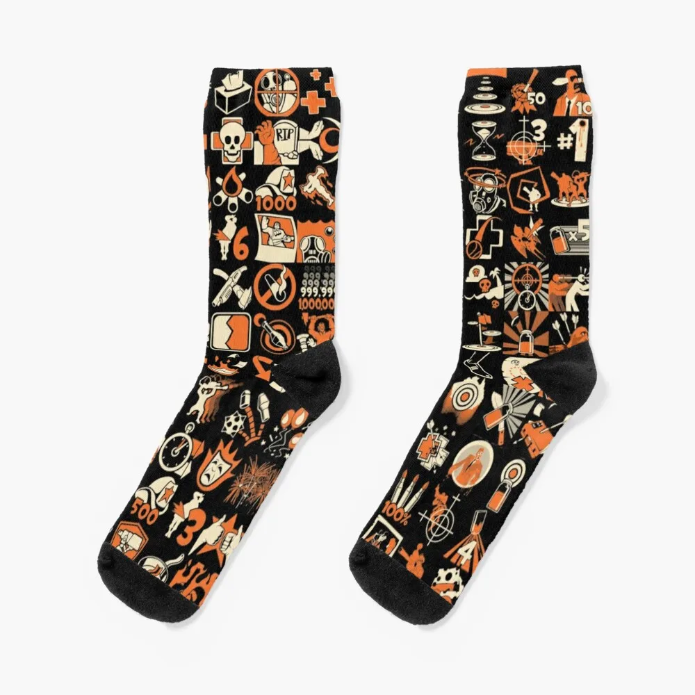 TF2 Achievements Socks floor socks moving stockings basketball hiphop Boy Child Socks Women's