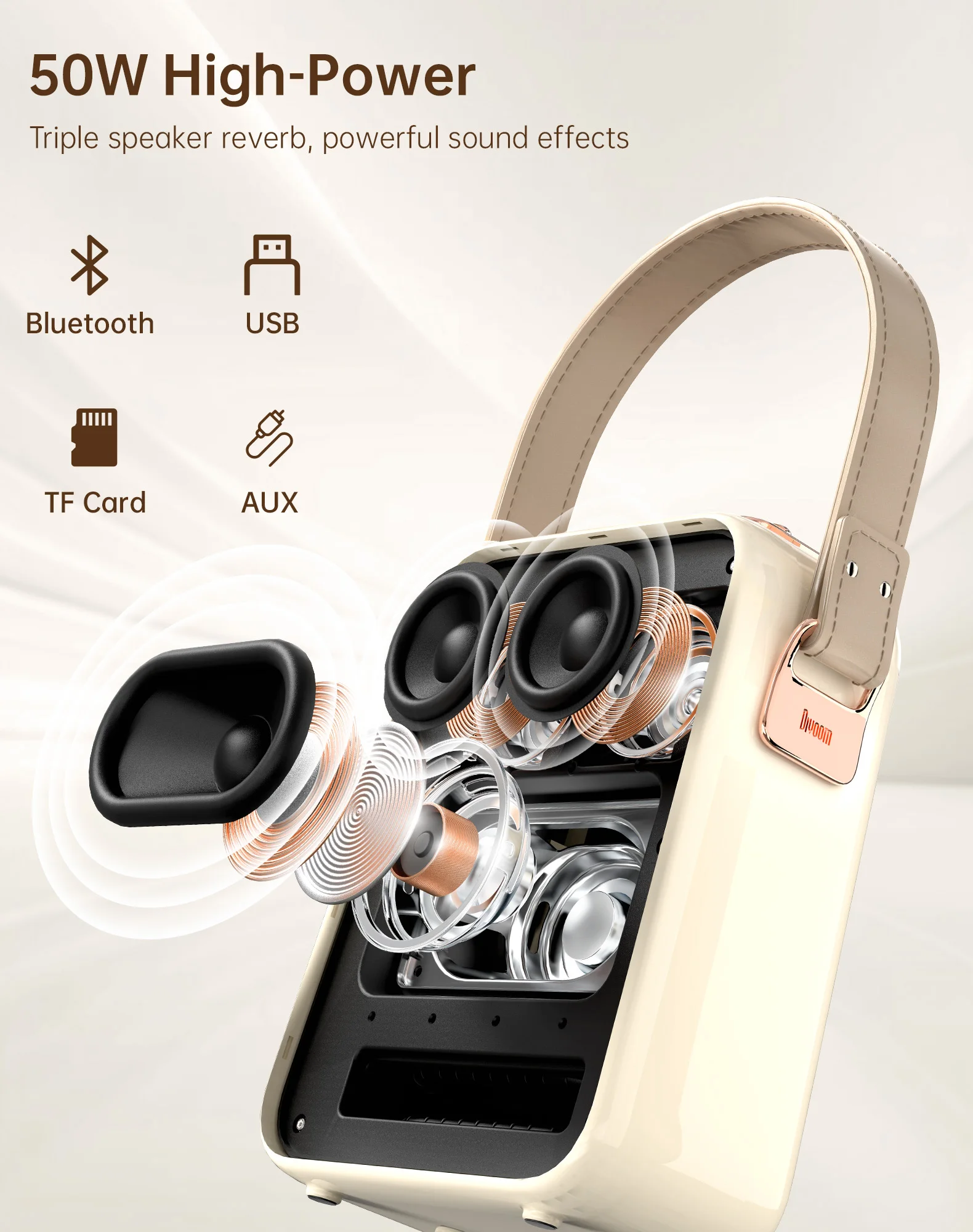 Divoom SongBird-HQ Portable Bluetooth Speaker Home Home Ktv