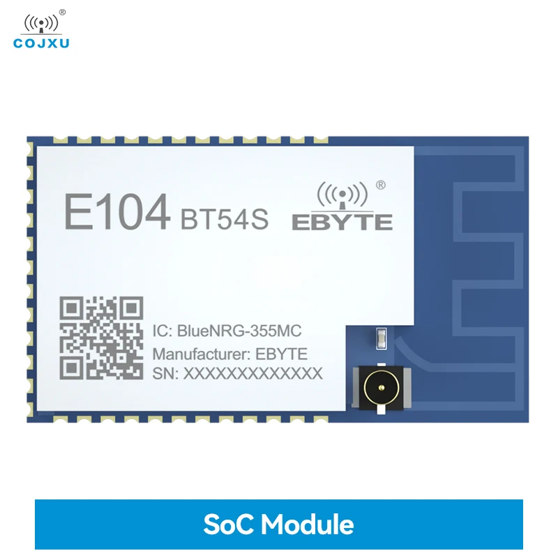 COJXU E104-BT54S 2.40~2.48GHz BLUENRG S355MC Bluetooth 5.1 SOC Module TTL Level Output ARM Cortex-M0+ 32-bit Core Processor stone 4 3inch tft lcd module includes processor control program driver flash memory rs232 ttl port wi fi bluetooth