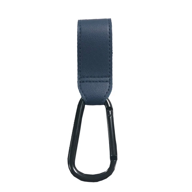 Premium PU Leather Stroller Organizer with 360° Rotatable Hooks, High-Quality Crochet Accents