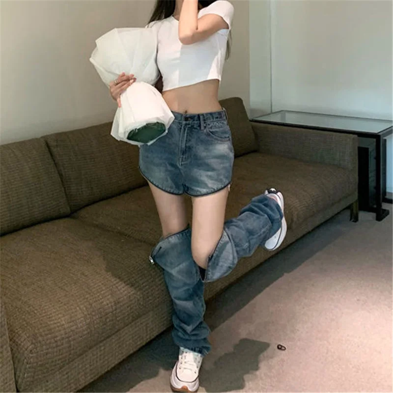 Spring Autumn Hollow Out Sexy Lace Up Black Melody Pants High Waist Casual Ladies Denim Street Slit Trousers Ripped Jeans Women ladies jeans pants spring and autumn new style light color pants leg zipper hole design leisure personality street pants