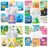 DIY Coloring Book Filling the Ocean Animal/Woodland/Science Theme Pattern Color Book Drawing Atlas Book For School Teaching Supp 2