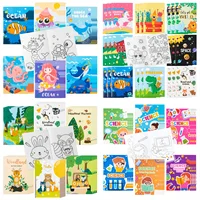 DIY Coloring Book Filling the Ocean Animal/Woodland/Science Theme Pattern Color Book Drawing Atlas Book For School Teaching Supp 2