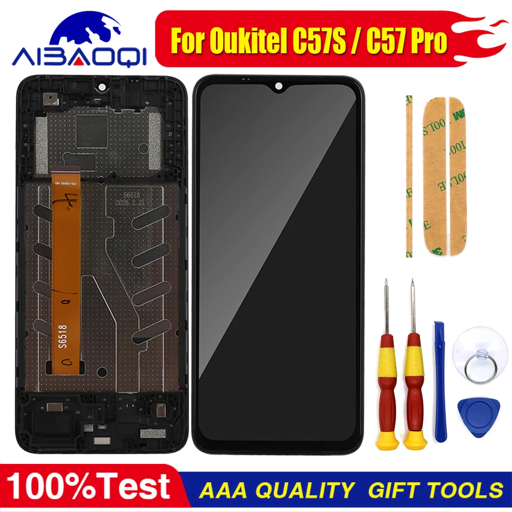 Enhanced Touch Screen Display with Frame for Easy Replacement - Premium Quality LCD Digitizer