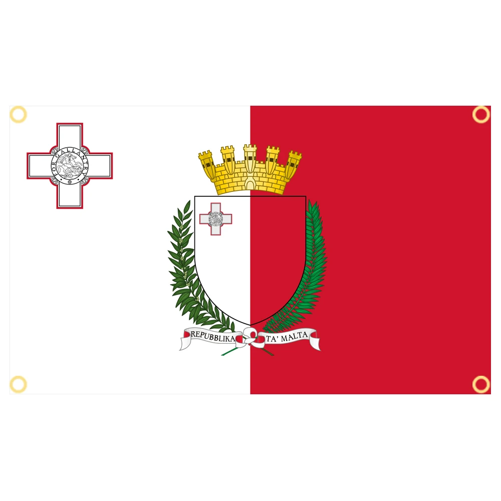 60×90 90x150 120×180CM Malta Maltese Emblem Flag Polyester Printed Banner Tapestry For Decor