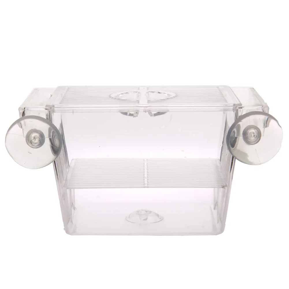 Acrylic Fish Breeding Box Fish Tank Breeding Isolation Box Aquarium Hatchery Incubator Holder