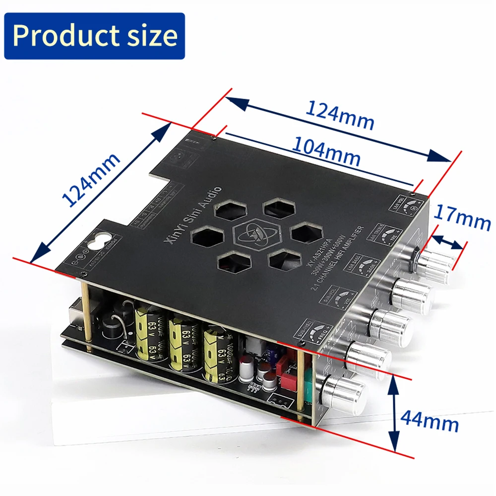 XY-AS21HPA Digital Sound Amplifier Board 2.1 Channel Dual TPA3255
