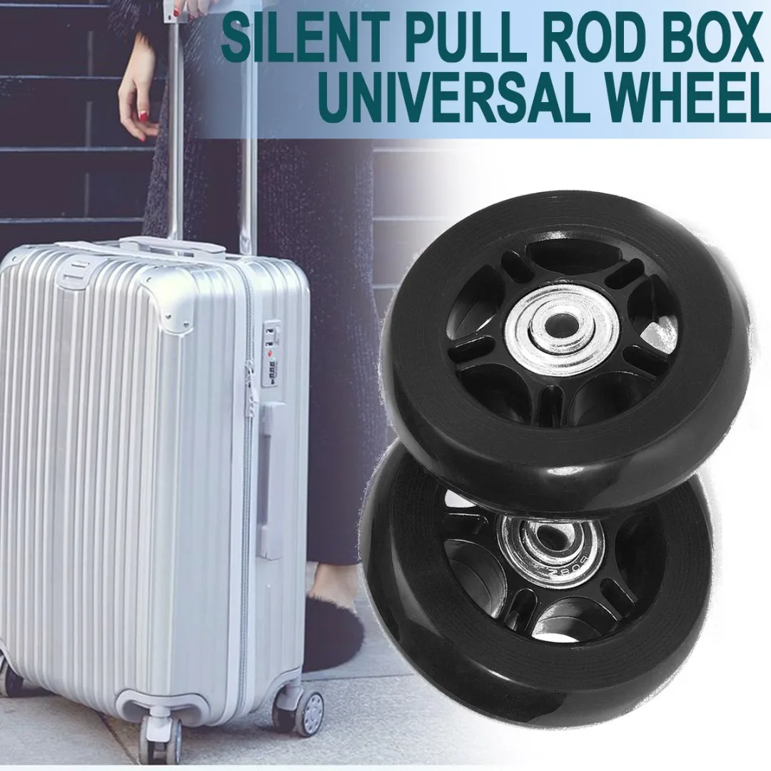 1set Silent Luggage Wheel Kit Practical Roller Screw Durable Metal