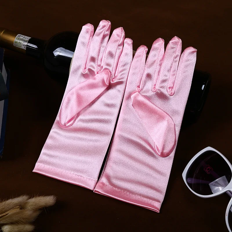 Wedding dress gloves Satin Gloves Bridal Gloves Women Dance Party Wedding Gloves Full Finger Bride Accessories
