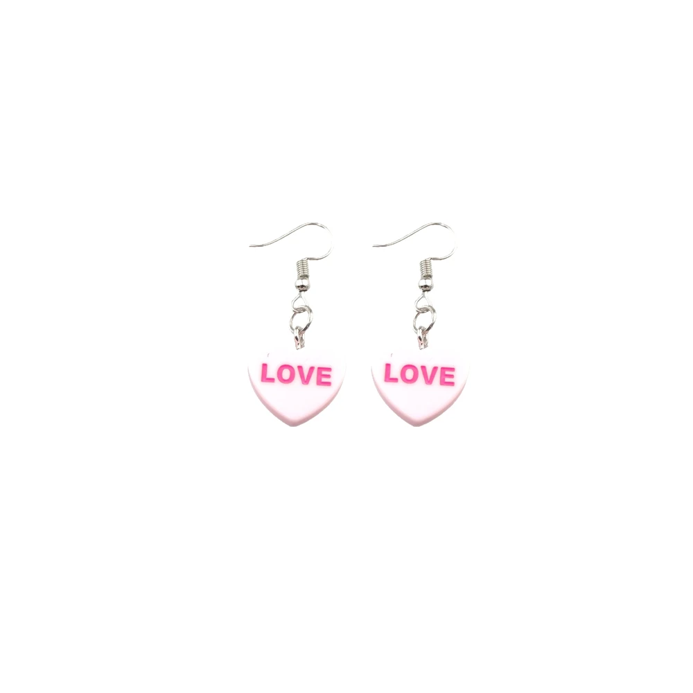 Drop Earrings Dangle Earrings Cute Heart Earrings Console Handle Drop Earring Costume Trendy Style Woman Girl Jewelry