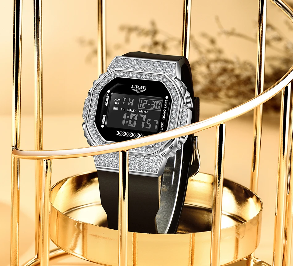 Orologi da donna ultrasottili Orologio al quarzo di lusso Orologio elettronico da donna alla moda Orologio da polso con braccialetto da settimana con calendario impermeabile_voghion.com